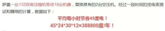 薩震空壓機省電數(shù)據(jù)2