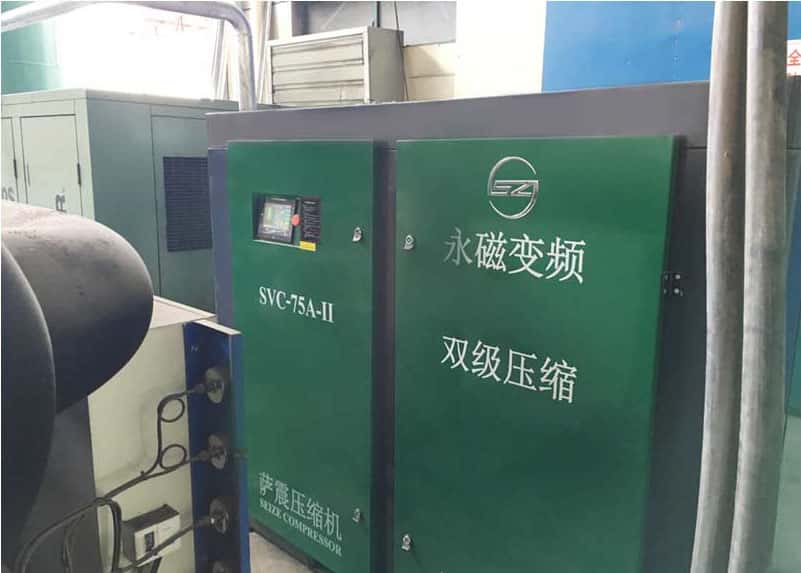 薩震空壓機(jī)操作界面